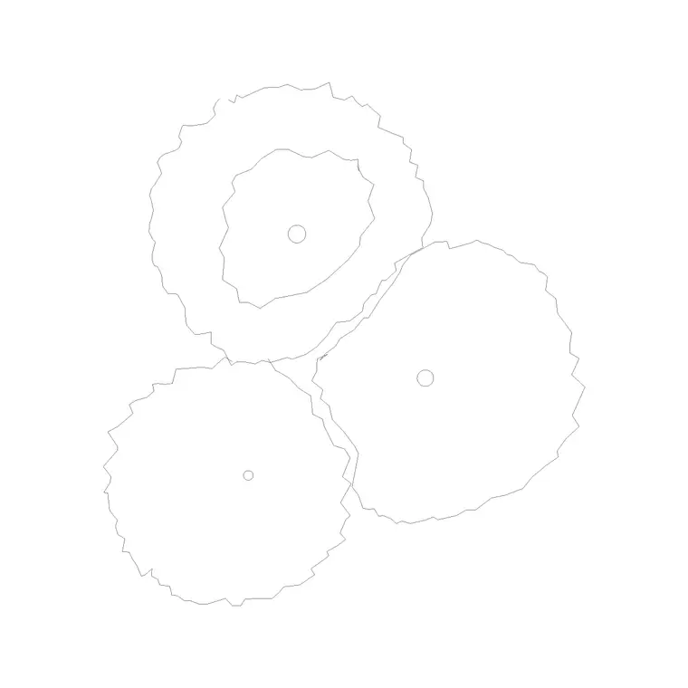 Plant Top View (21) DWG CAD block thumbnail — trees & plants drawing