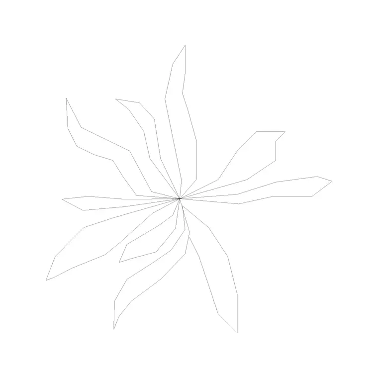 Plant Top View (28) DWG CAD block thumbnail — trees & plants drawing