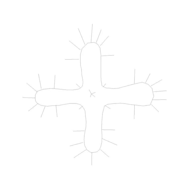 Plant Top View (3) DWG CAD block thumbnail — trees & plants drawing