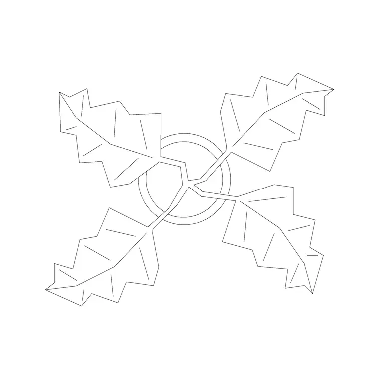 Plant Top View (32) DWG CAD block thumbnail — trees & plants drawing