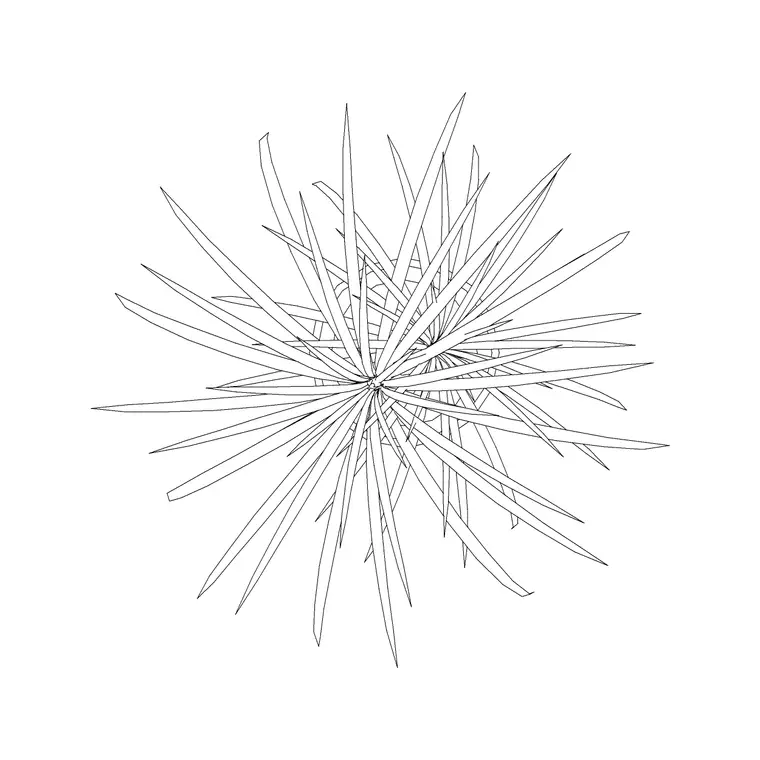 Plant Top View (33) DWG CAD block thumbnail — trees & plants drawing
