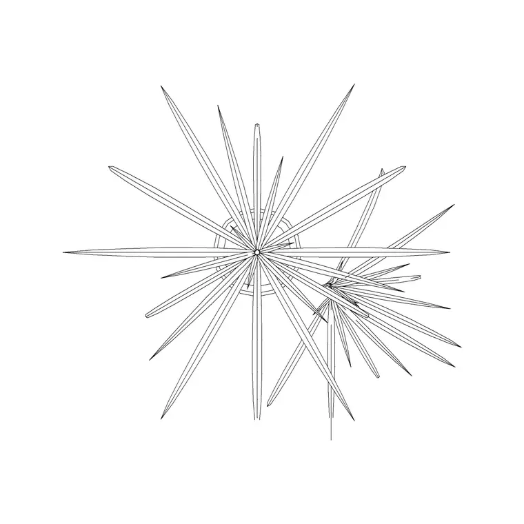 Plant Top View (34) DWG CAD block thumbnail — trees & plants drawing