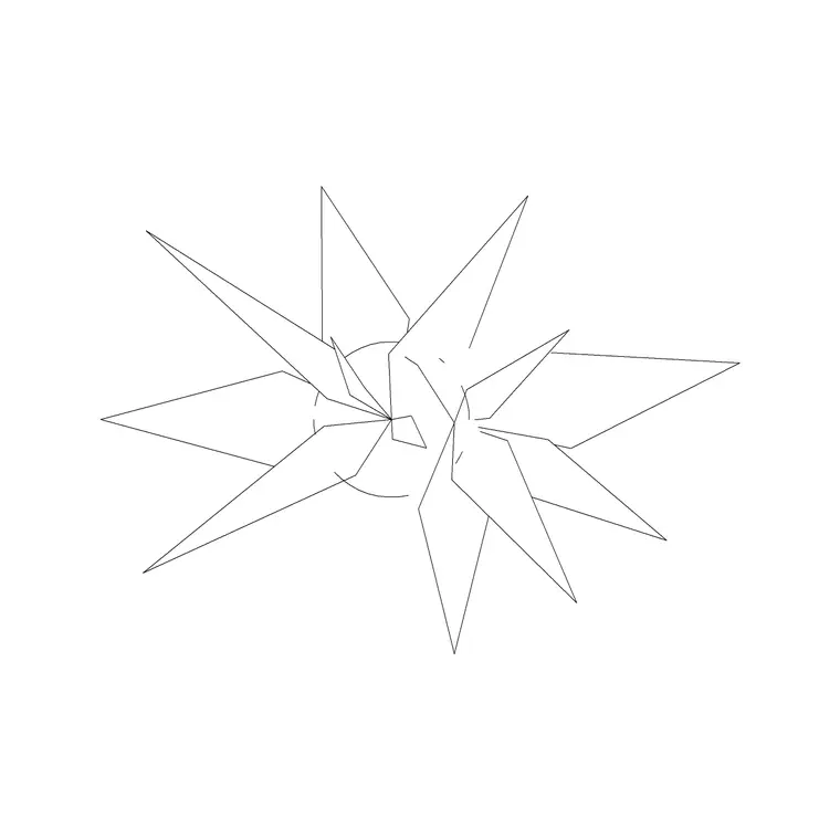 Plant Top View (37) DWG CAD block thumbnail — trees & plants drawing