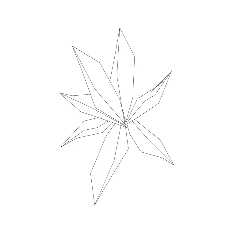 Plant Top View (38) DWG CAD block thumbnail — trees & plants drawing