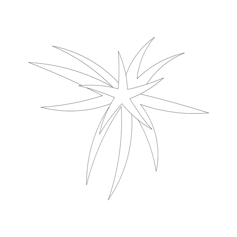 Plant Top View (39) DWG CAD block thumbnail — trees & plants drawing