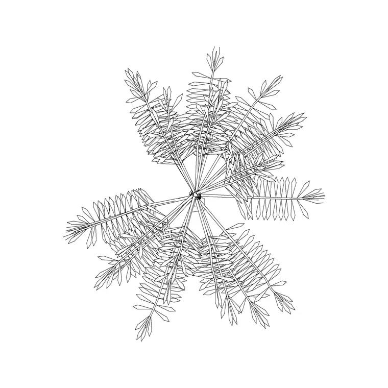 Plant Top View (40) DWG CAD block thumbnail — trees & plants drawing