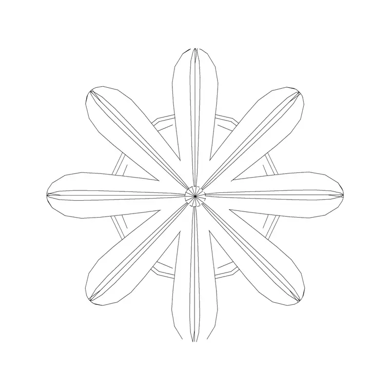 Plant Top View (41) DWG CAD block thumbnail — trees & plants drawing
