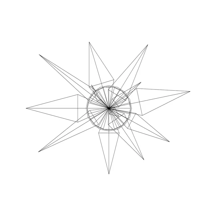 Plant Top View (42) DWG CAD block thumbnail — trees & plants drawing