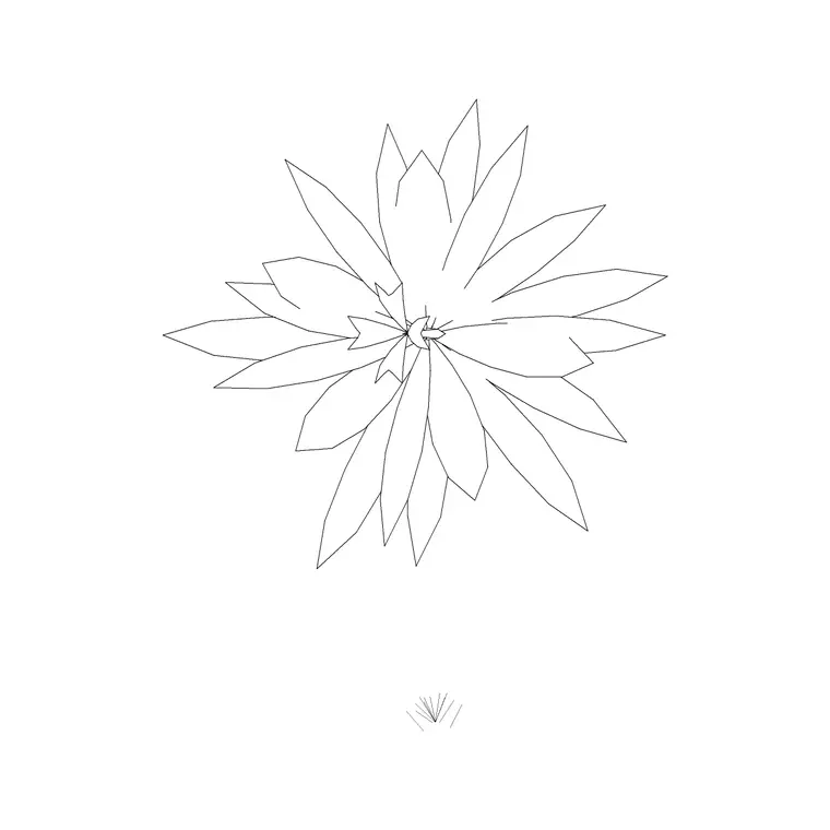Plant Top View (44) DWG CAD block thumbnail — trees & plants drawing