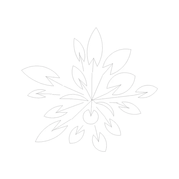 Plant Top View (46) DWG CAD block thumbnail — trees & plants drawing