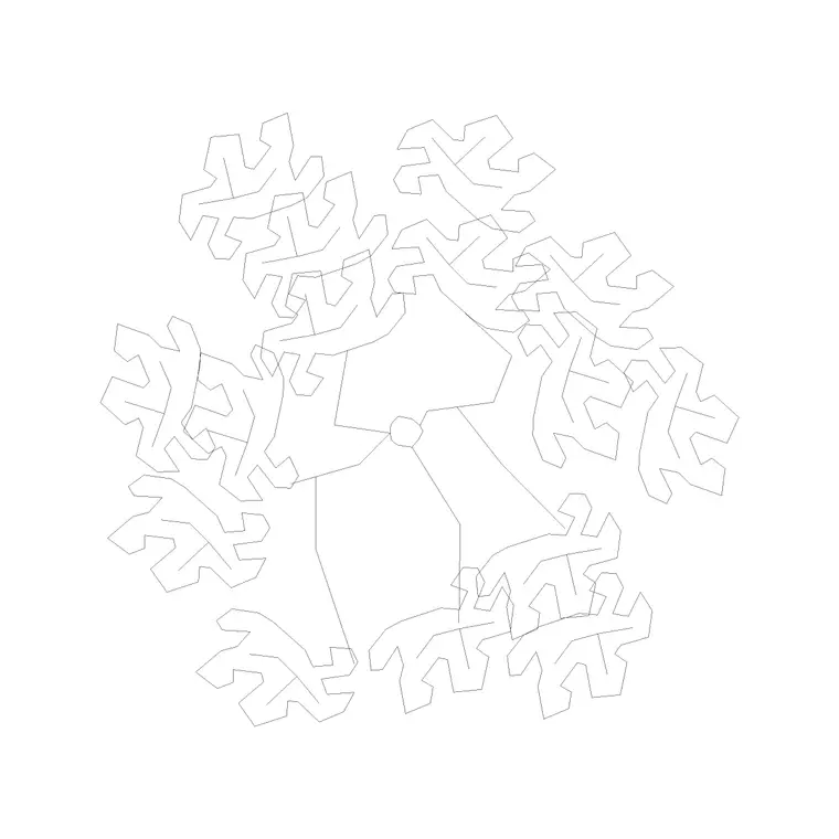 Plant Top View (49) DWG CAD block thumbnail — trees & plants drawing