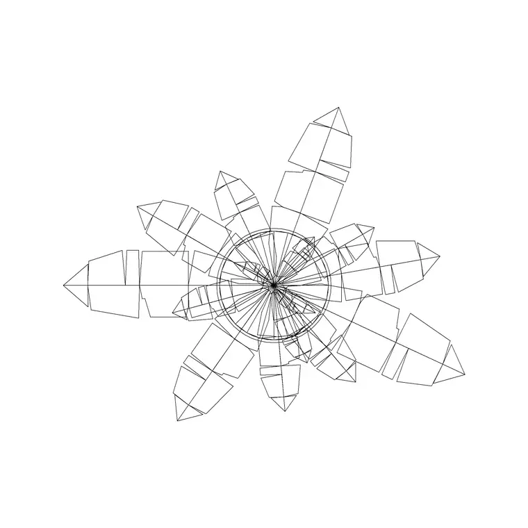 Plant Top View (5) DWG CAD block thumbnail — trees & plants drawing