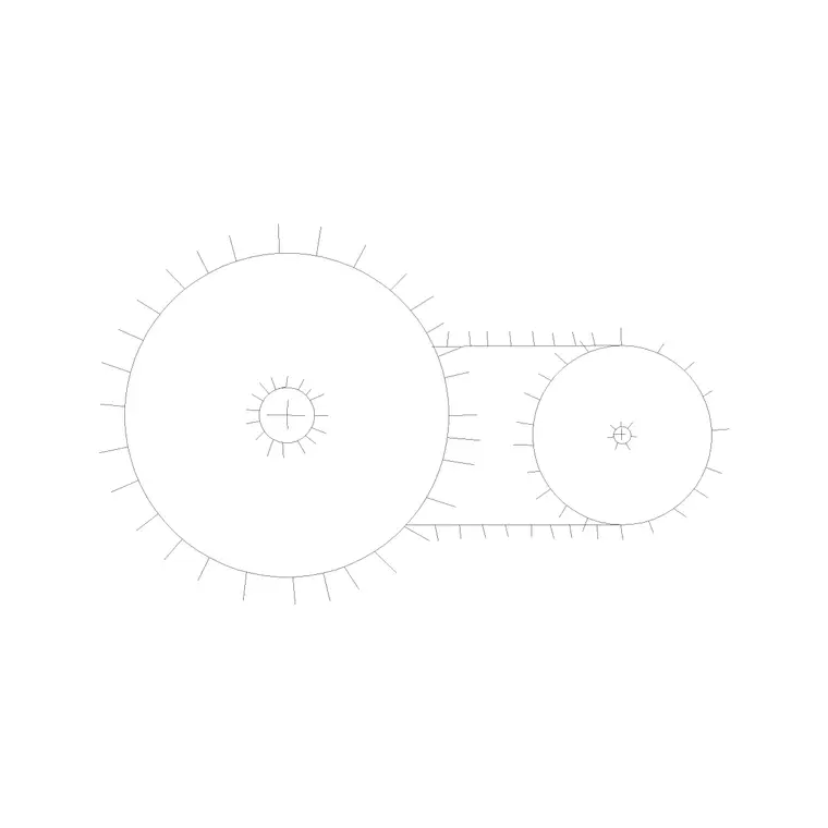Plant Top View (50) DWG CAD block thumbnail — trees & plants drawing