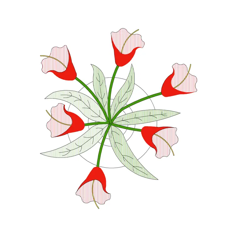Plant7 DWG CAD block thumbnail — trees & plants drawing