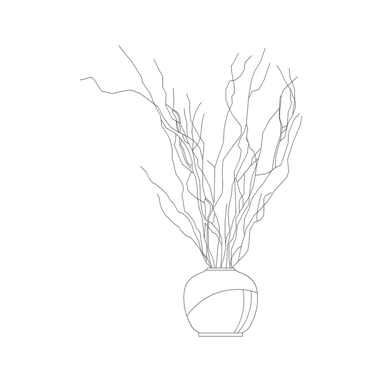 Planter 10 DWG CAD block thumbnail — accessories drawing