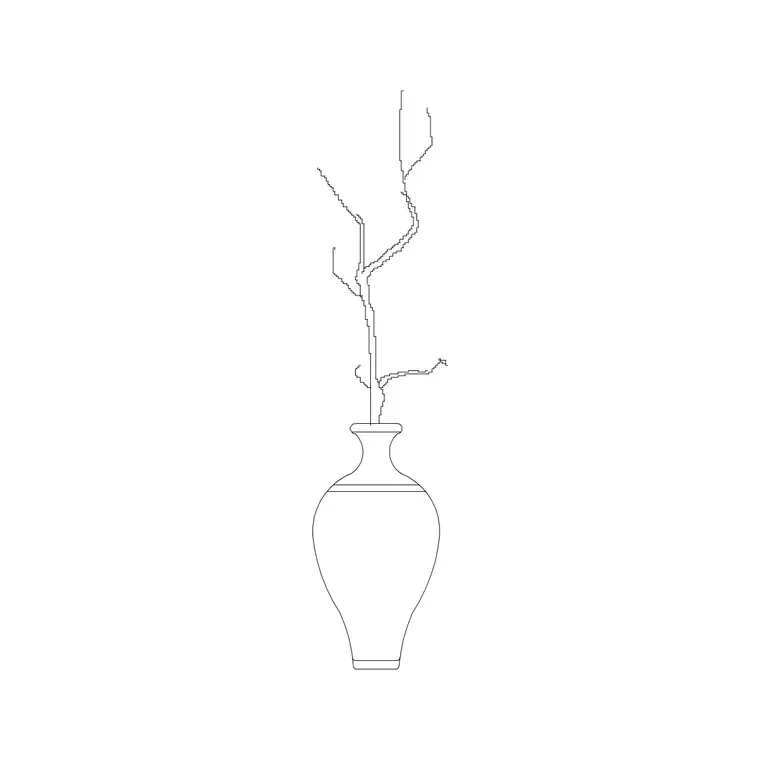Planter 14 DWG CAD block thumbnail — accessories drawing