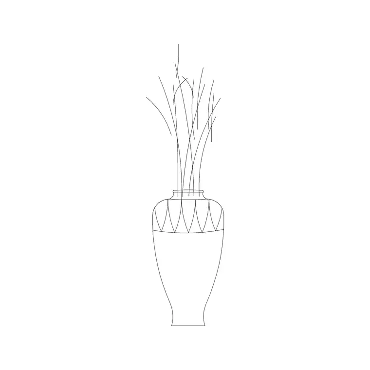 Planter 16 DWG CAD block thumbnail — accessories drawing