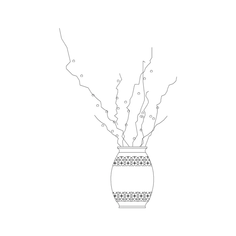 Planter 18 DWG CAD block thumbnail — accessories drawing