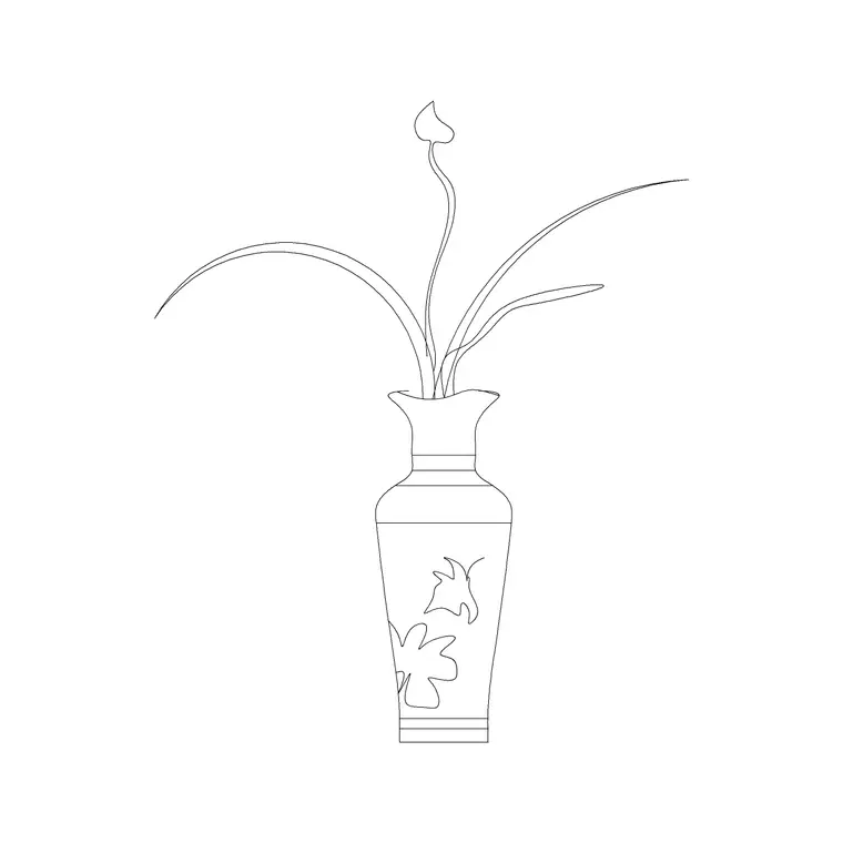Planter 24 DWG CAD block thumbnail — accessories drawing