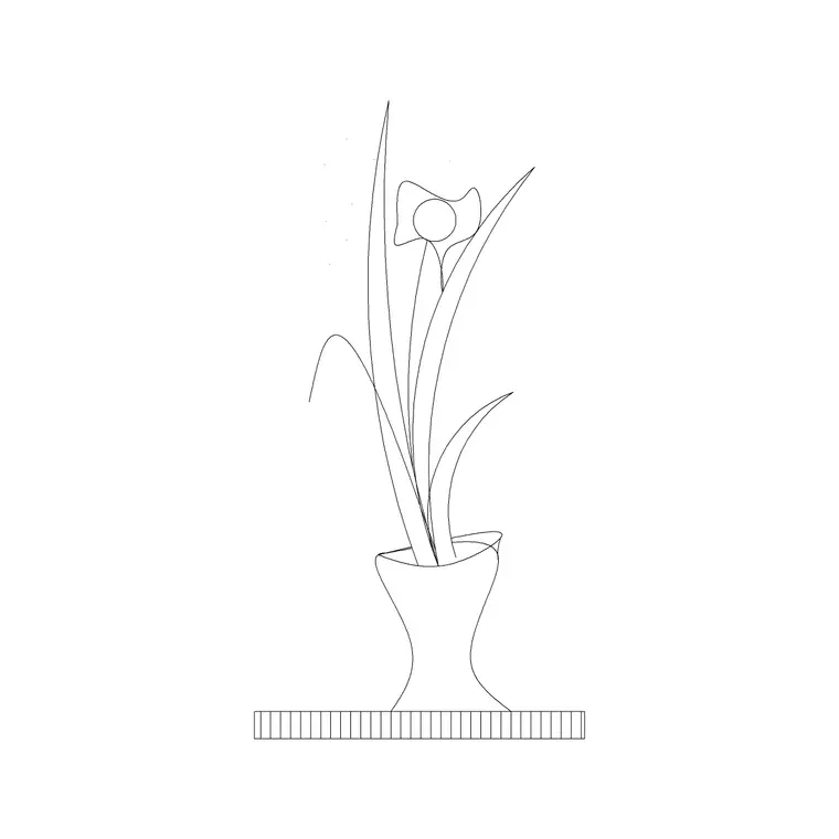 Planter 25 DWG CAD block thumbnail — accessories drawing