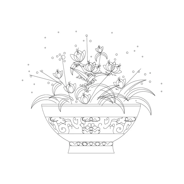 Planter 27 DWG CAD block thumbnail — accessories drawing