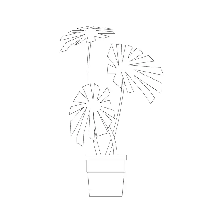 Plantnew Block DWG CAD block thumbnail — trees & plants drawing