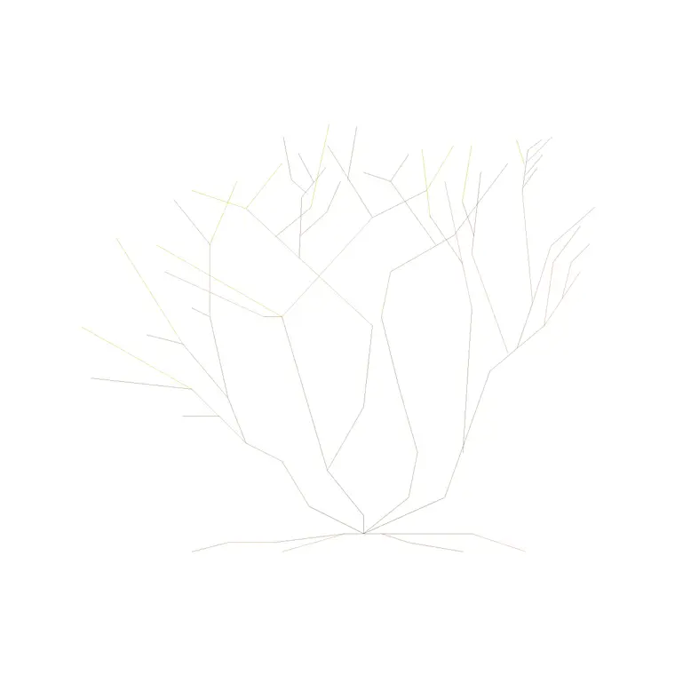 Plants Front Ele (1) DWG CAD block thumbnail — trees & plants drawing