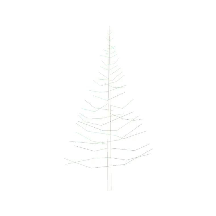 Plants Front Ele (5) DWG CAD block thumbnail — trees & plants drawing