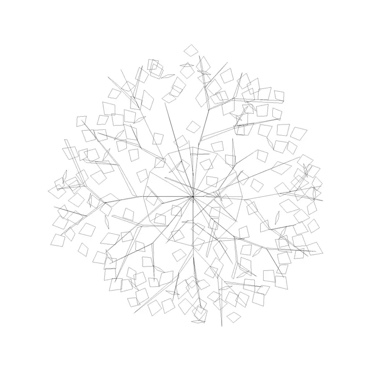 Plants Plan (14) DWG CAD block thumbnail — trees & plants drawing