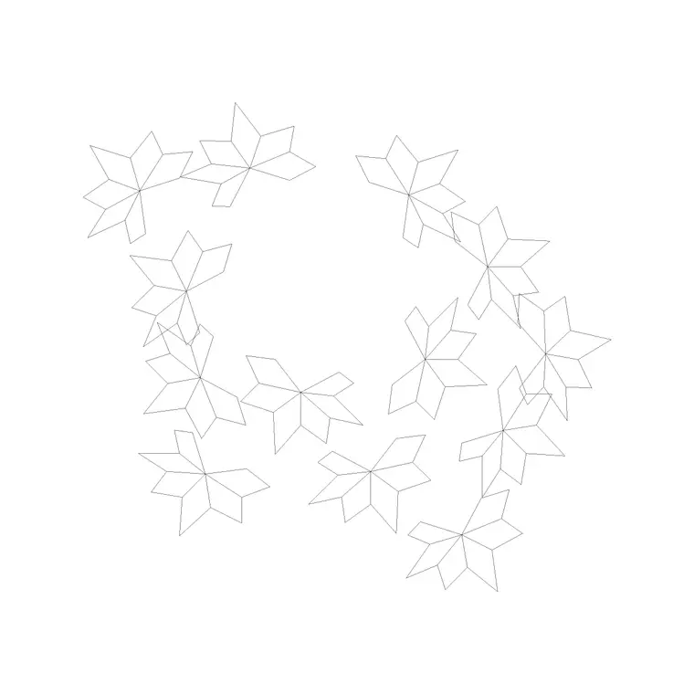 Plants Plan (15) DWG CAD block thumbnail — trees & plants drawing