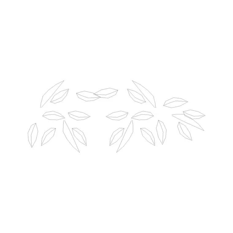 Plants Plan (18) DWG CAD block thumbnail — trees & plants drawing