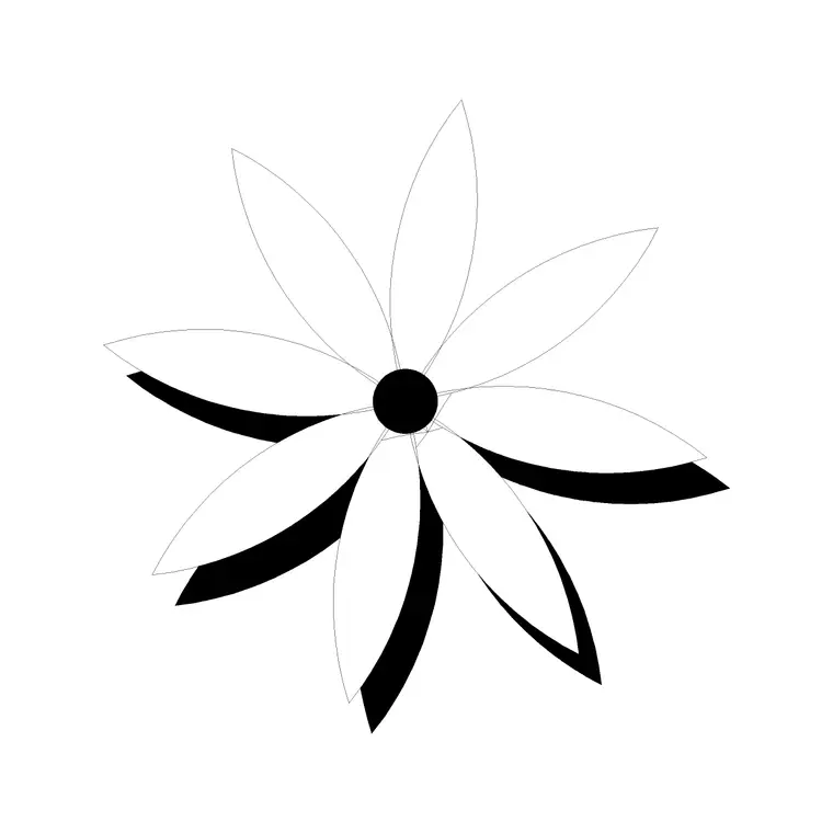 Plants Plan (21) DWG CAD block thumbnail — trees & plants drawing