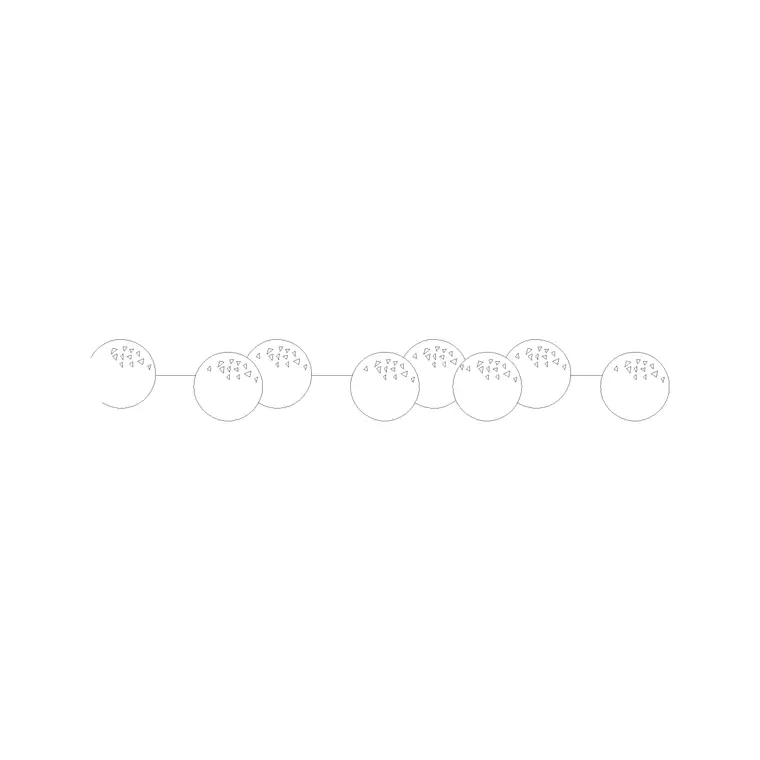 Plants Plan (4) DWG CAD block thumbnail — trees & plants drawing