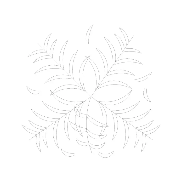 Plants Plan (6) DWG CAD block thumbnail — trees & plants drawing