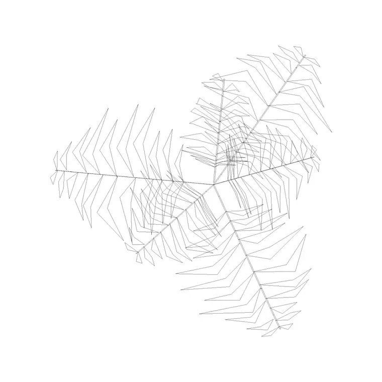 Plants Plan (8) DWG CAD block thumbnail — trees & plants drawing
