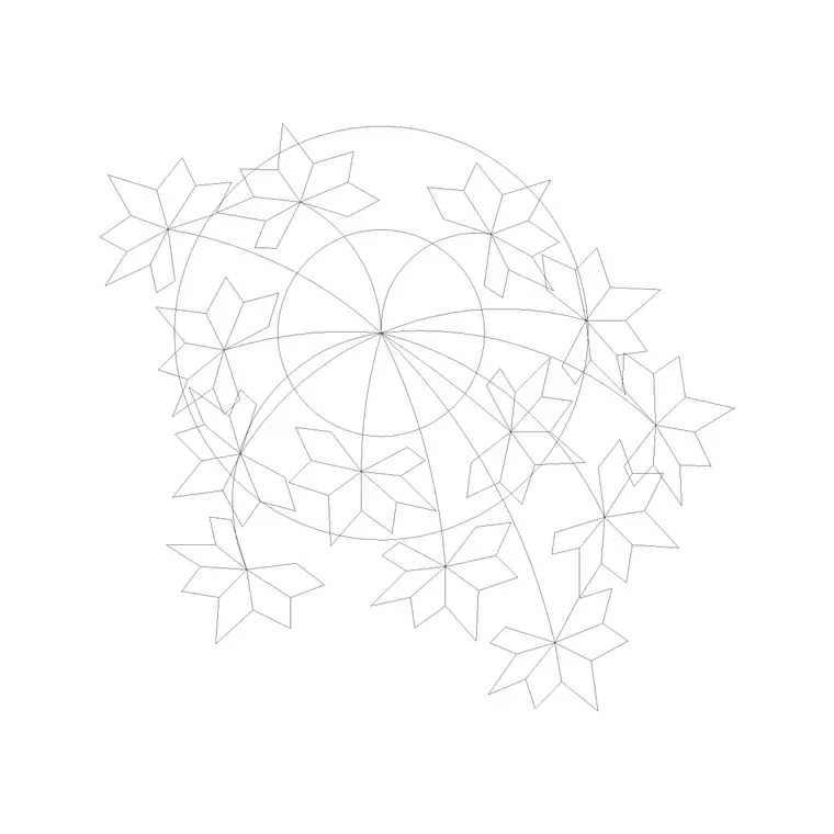 Plants Plan (9) DWG CAD block thumbnail — trees & plants drawing