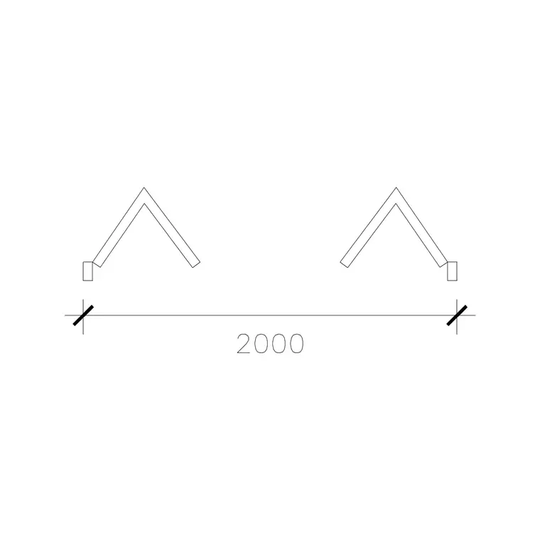 Pocket Door 2000 Mm Wide Door DWG CAD block thumbnail — doors drawing
