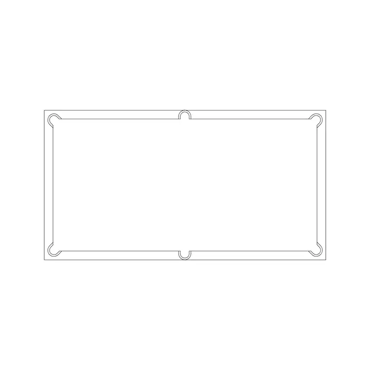 Pool Table 1 DWG CAD block thumbnail — fitness & sports drawing
