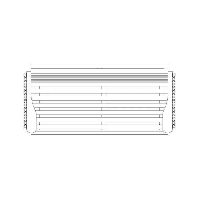 Porch Swing Plan DWG CAD block thumbnail — outdoor drawing