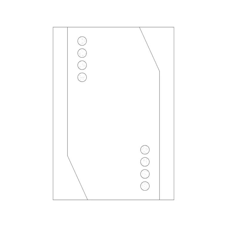 Random Art Frame 5 DWG CAD block thumbnail — accessories drawing