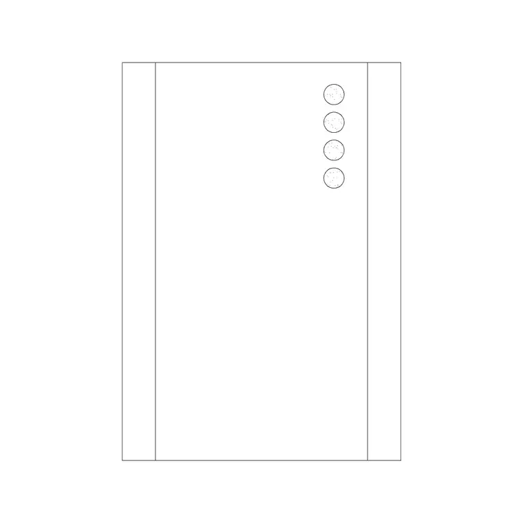 Random Art Frame 8 DWG CAD block thumbnail — accessories drawing