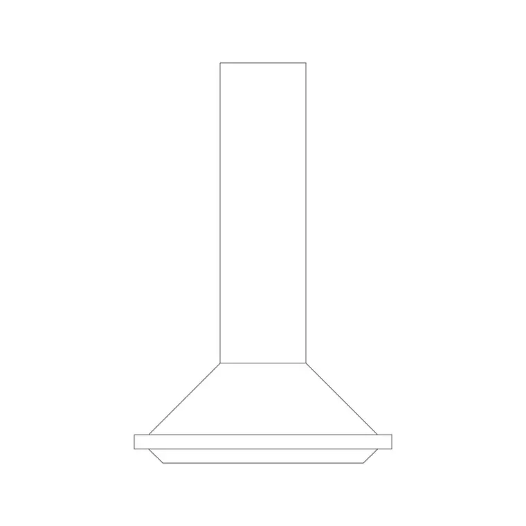 Range Hood 4 DWG CAD block thumbnail — kitchen drawing