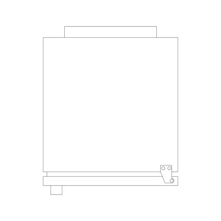Ranges 4 DWG CAD block thumbnail — kitchen drawing