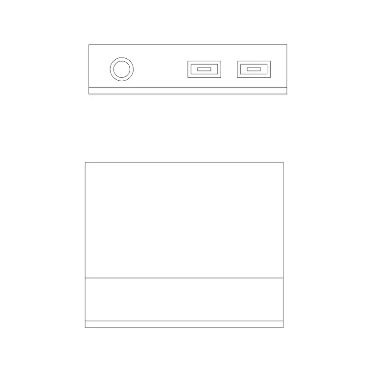 Ranges 5 DWG CAD block thumbnail — kitchen drawing