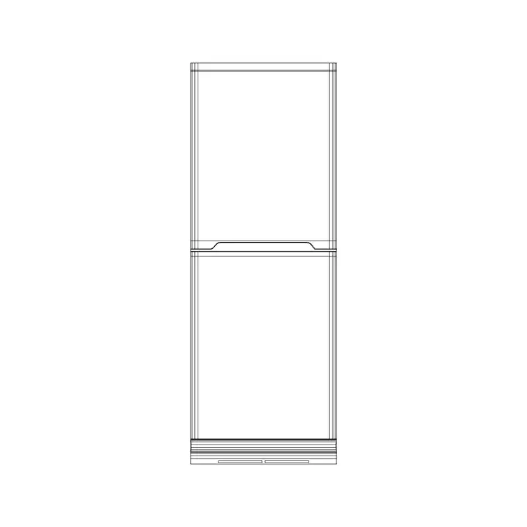 Refrigerator (elevation) 2 DWG CAD block thumbnail — kitchen drawing