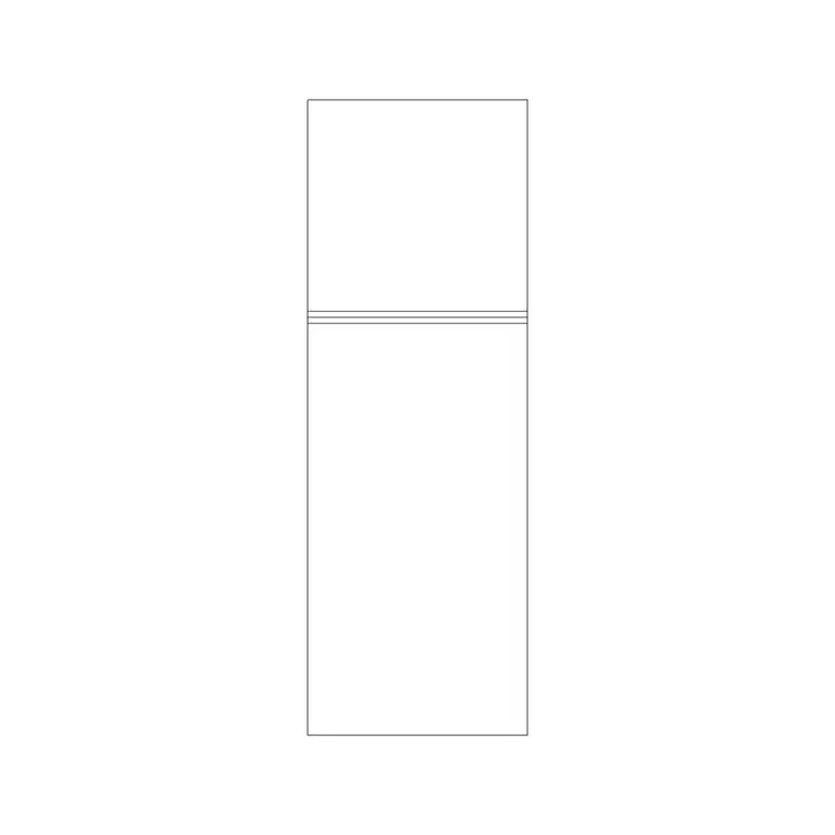 Refrigerator (elevation) 6 DWG CAD block thumbnail — kitchen drawing