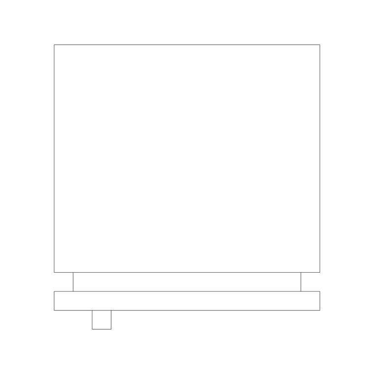 Refrigerator Plan 2 DWG CAD block thumbnail — kitchen drawing