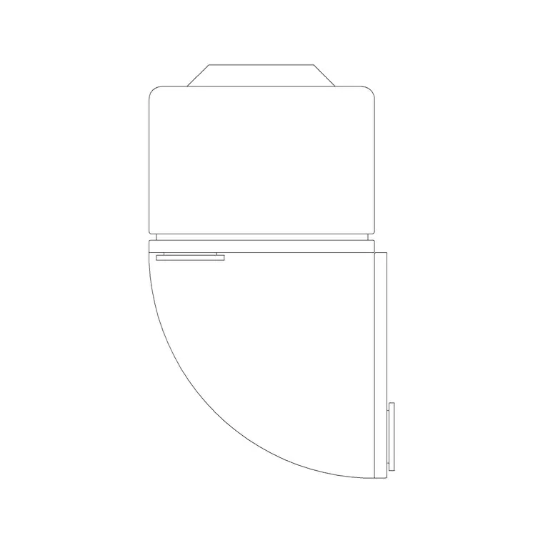 Refrigerator Plan 4 DWG CAD block thumbnail — kitchen drawing