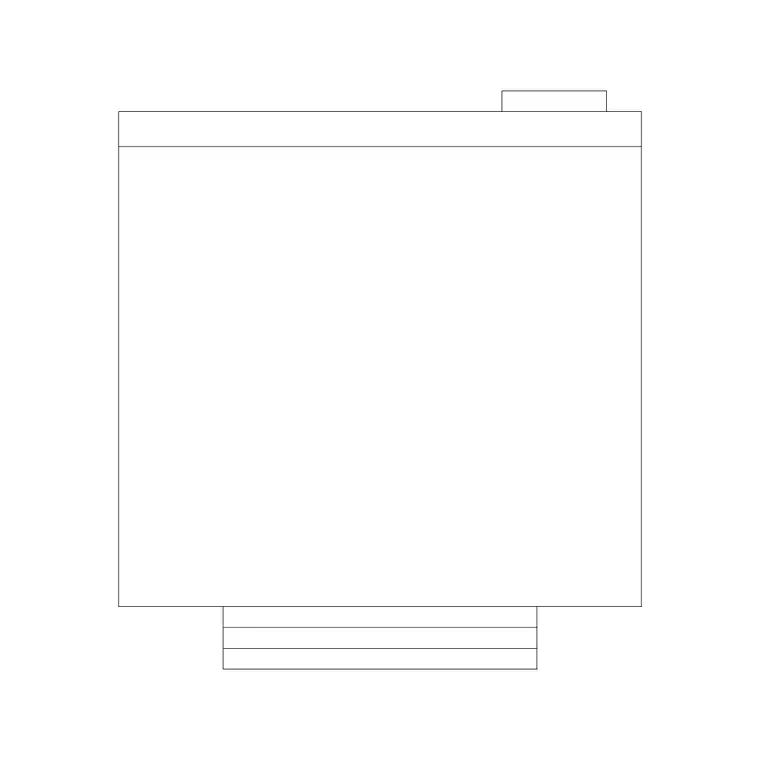 Refrigerator Plan 5 DWG CAD block thumbnail — kitchen drawing