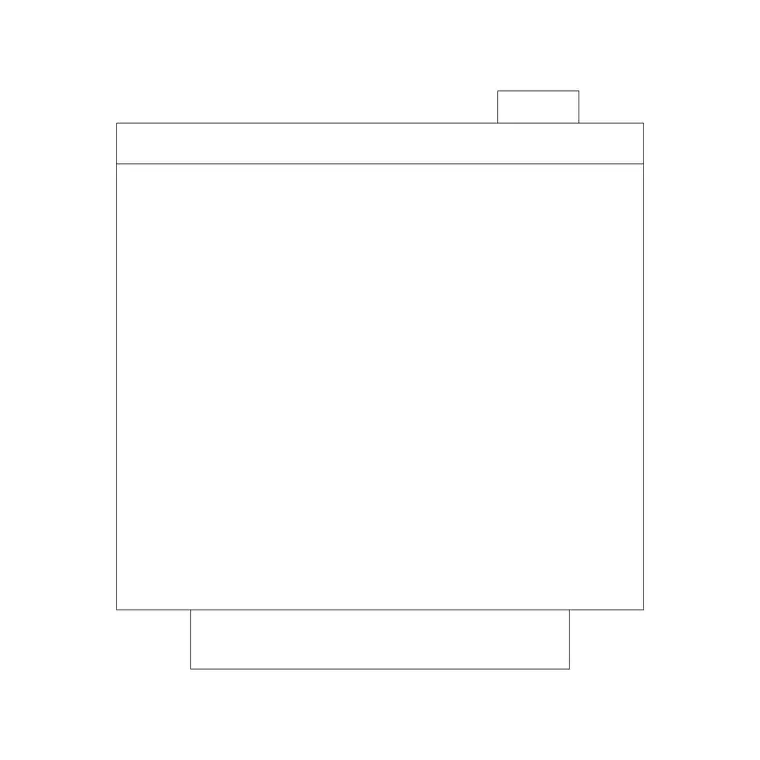Refrigerator Plan 6 DWG CAD block thumbnail — kitchen drawing